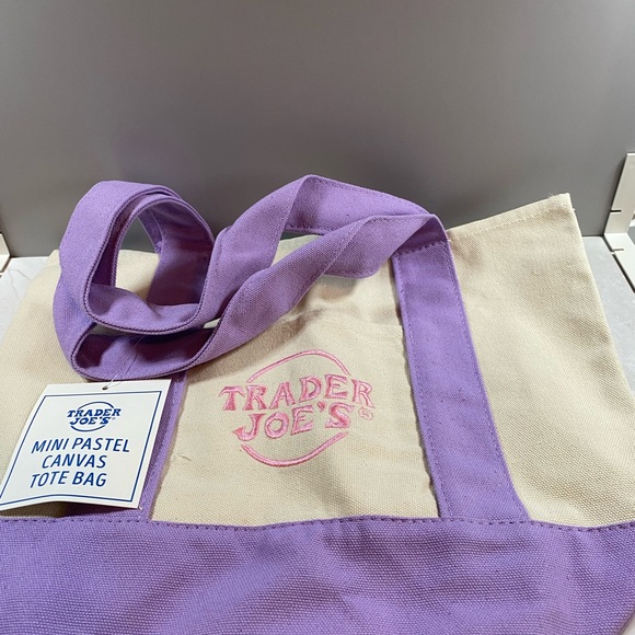 Trader Joe’s Mini Canvas Tote Bag - Picture 1 of 1